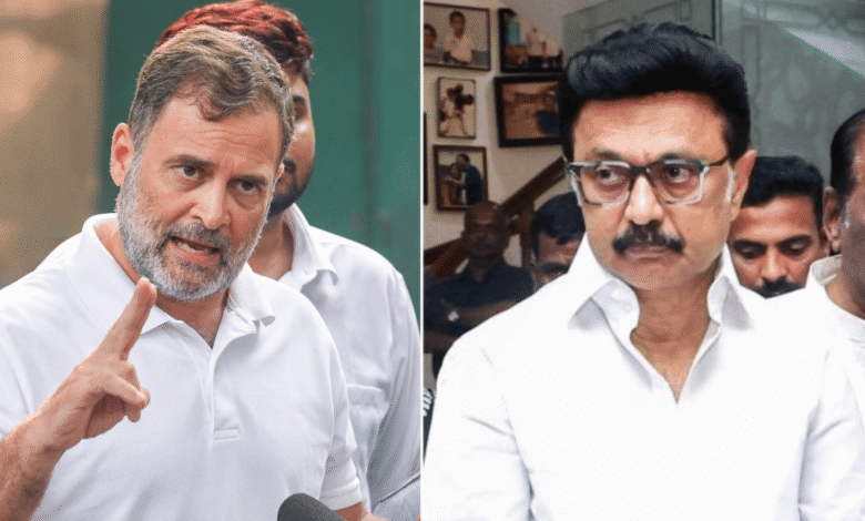 DMK ने राहुल गांधी पर लगाया दोहरे मानदंड और सटीक चुनावी नाम कटौती पर चुप्पी का सवाल