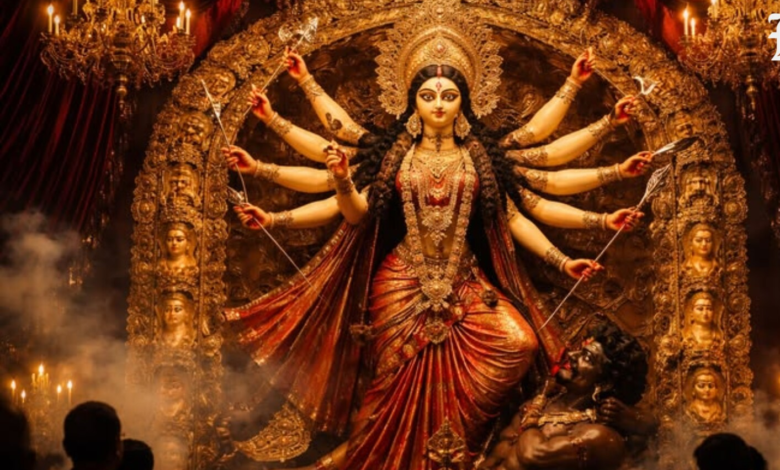 A daughter comes home, Bengalis celebrate, and the 48 minutes that mark a moment of divine power (Pinterest)