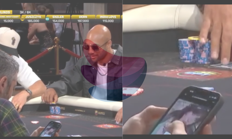 YouTuber Ethan Klein caught screenshotting Anisa Jomha’s Instagram Story during live poker event as clip explodes online