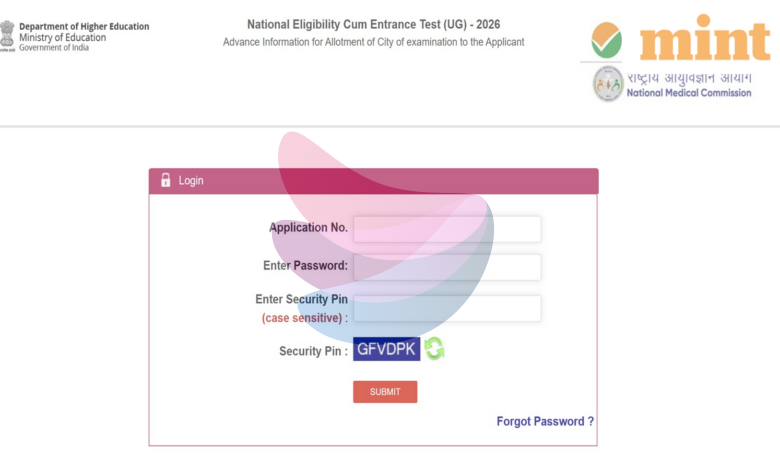 NEET UG 2026: NTA releases exam city intimation slip at neet.nta.nic.in – Check steps to download