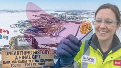 Canada’s Diavik mine makes stunning 158-carat diamond discovery just before shutdown