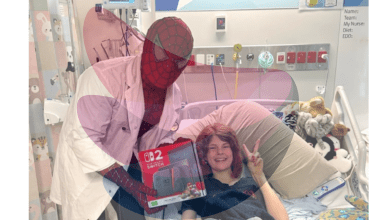 Meet Australia's real-life Spider-Man: Medical student visits sick children and gifts Nintendo Switches while dressed as the superhero